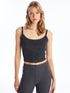 LC Waikiki U Neck Regular Strappy Crop Women's Singlet